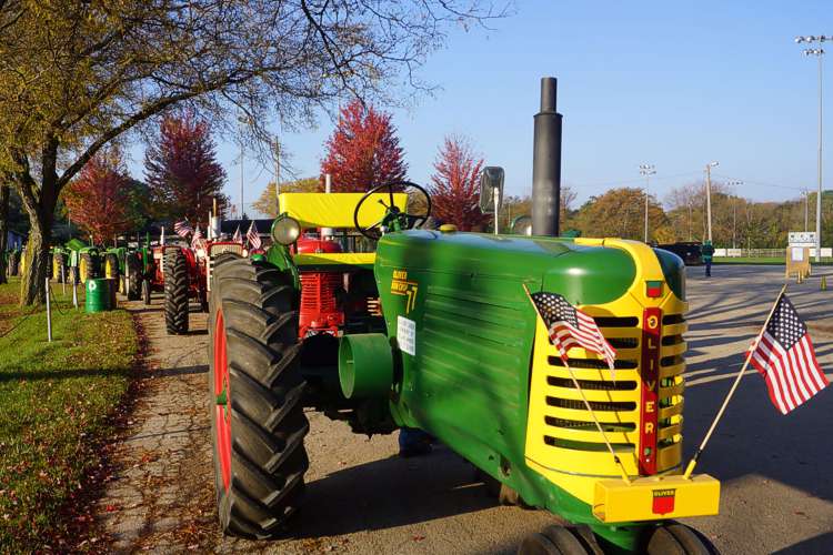 Tractorcade ends at Whitford Park